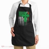 Irish American Flag Ireland Flag St Patricks Day Gift Cross Apron thumb 2