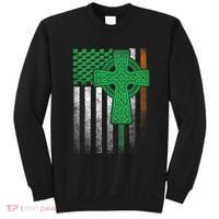 Irish American Flag Ireland Flag St Patricks Day Gift Cross Sweatshirt thumb 0