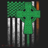 Irish American Flag Ireland Flag St Patricks Day Gift Cross Hat thumb 2