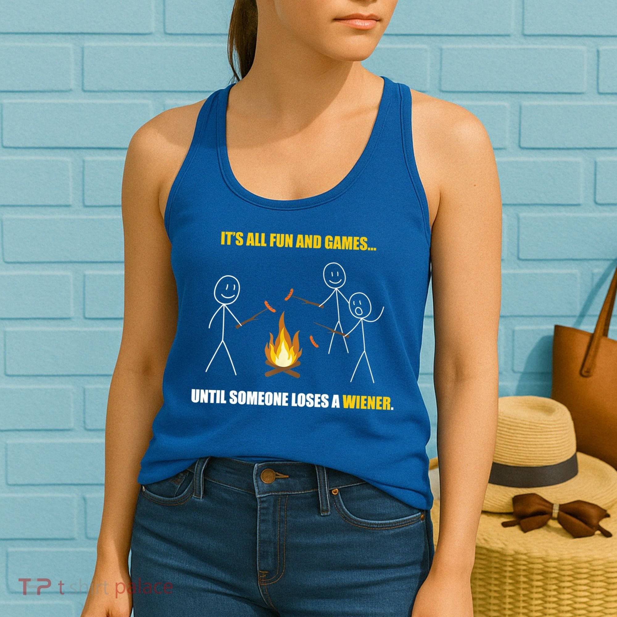 It's All Fun And Games Until Someone Loses A Wiener Gift Women's Tank Top