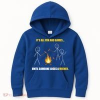It's All Fun And Games Until Someone Loses A Wiener Gift Kids Hoodie thumb 0