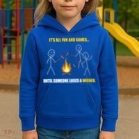 It's All Fun And Games Until Someone Loses A Wiener Gift Kids Hoodie thumb 3