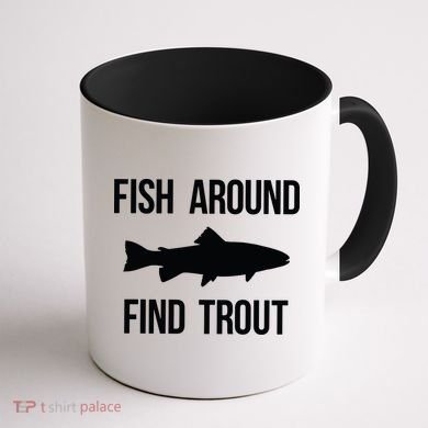 Ish Around Find Trout Coffee Mug back