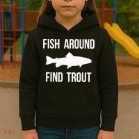 Ish Around Find Trout Kids Hoodie thumb 3