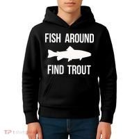 Ish Around Find Trout Kids Hoodie thumb 4