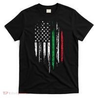 Italian American Flag Combo Italy USA Italia Patriotic Gift T-Shirt thumb 0
