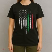 Italian American Flag Combo Italy USA Italia Patriotic Gift T-Shirt thumb 4
