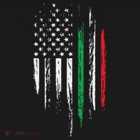 Italian American Flag Combo Italy USA Italia Patriotic Gift Baby Bodysuit thumb 2