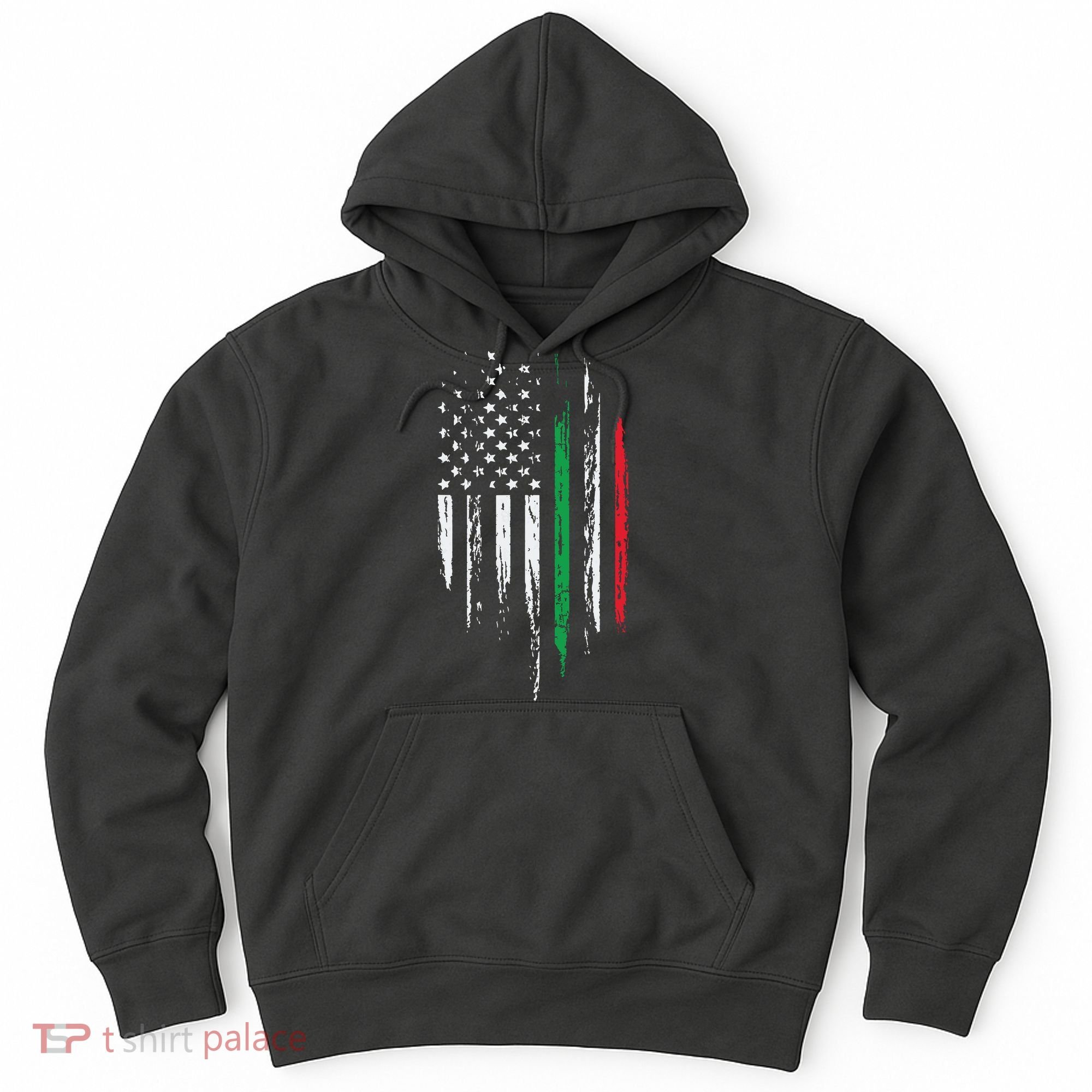 Italian American Flag Combo Italy USA Italia Patriotic Gift Hoodie