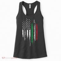 Italian American Flag Combo Italy USA Italia Patriotic Gift Women's Tank Top thumb 0