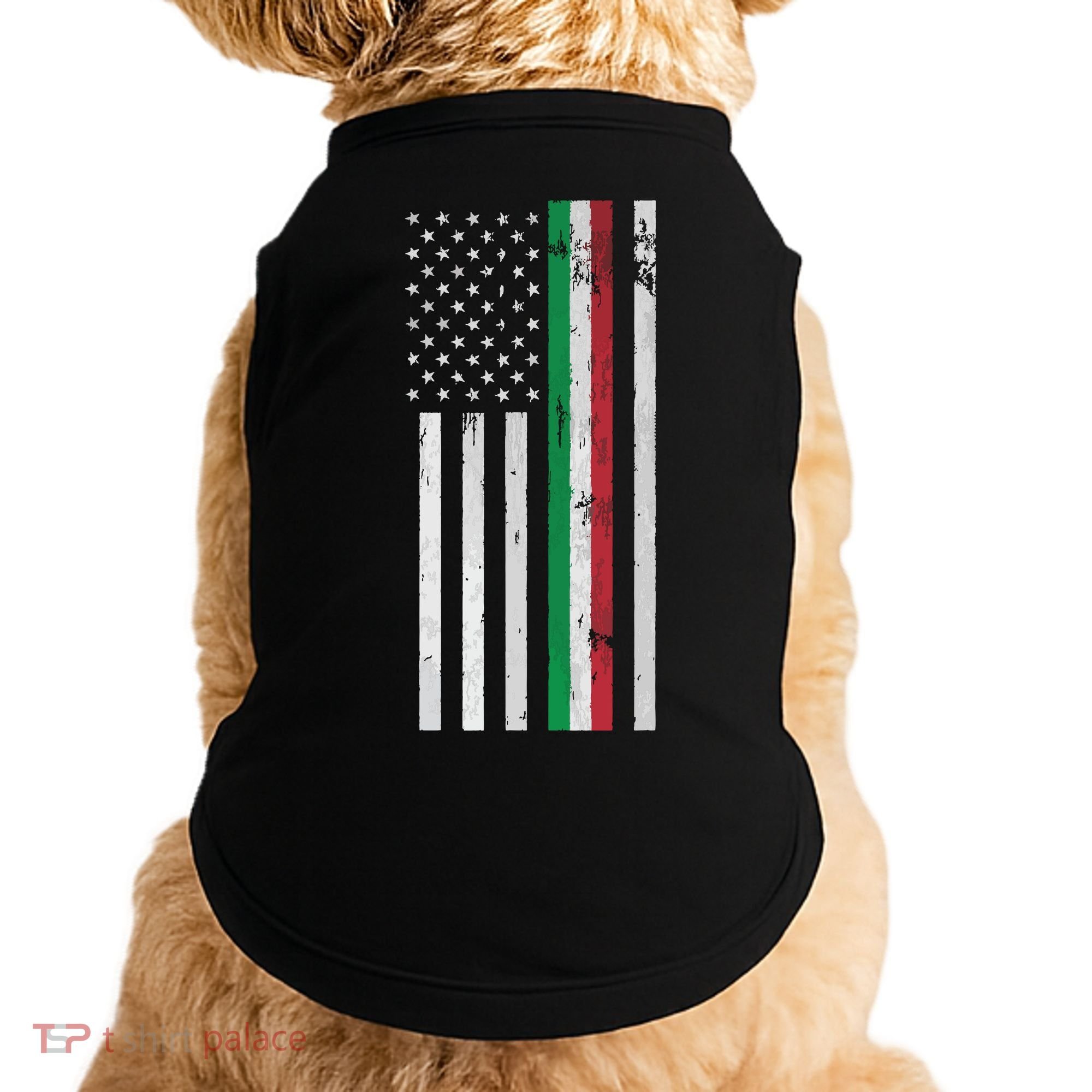 Italian American Flag Italian American Pride Doggie Tank