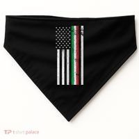 Italian American Flag Italian American Pride USA-Made Doggie Bandana thumb 0
