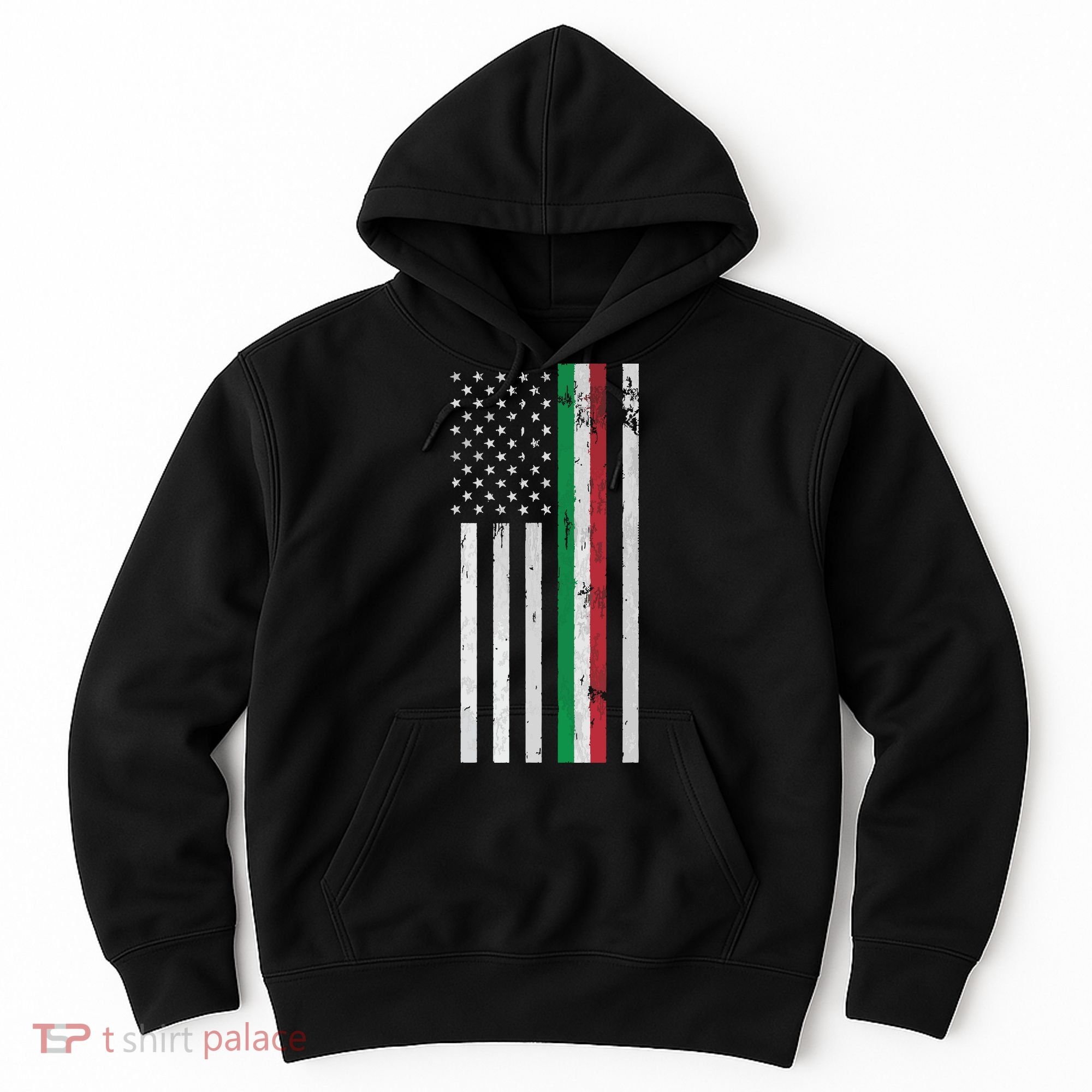 Italian American Flag Italian American Pride Hoodie