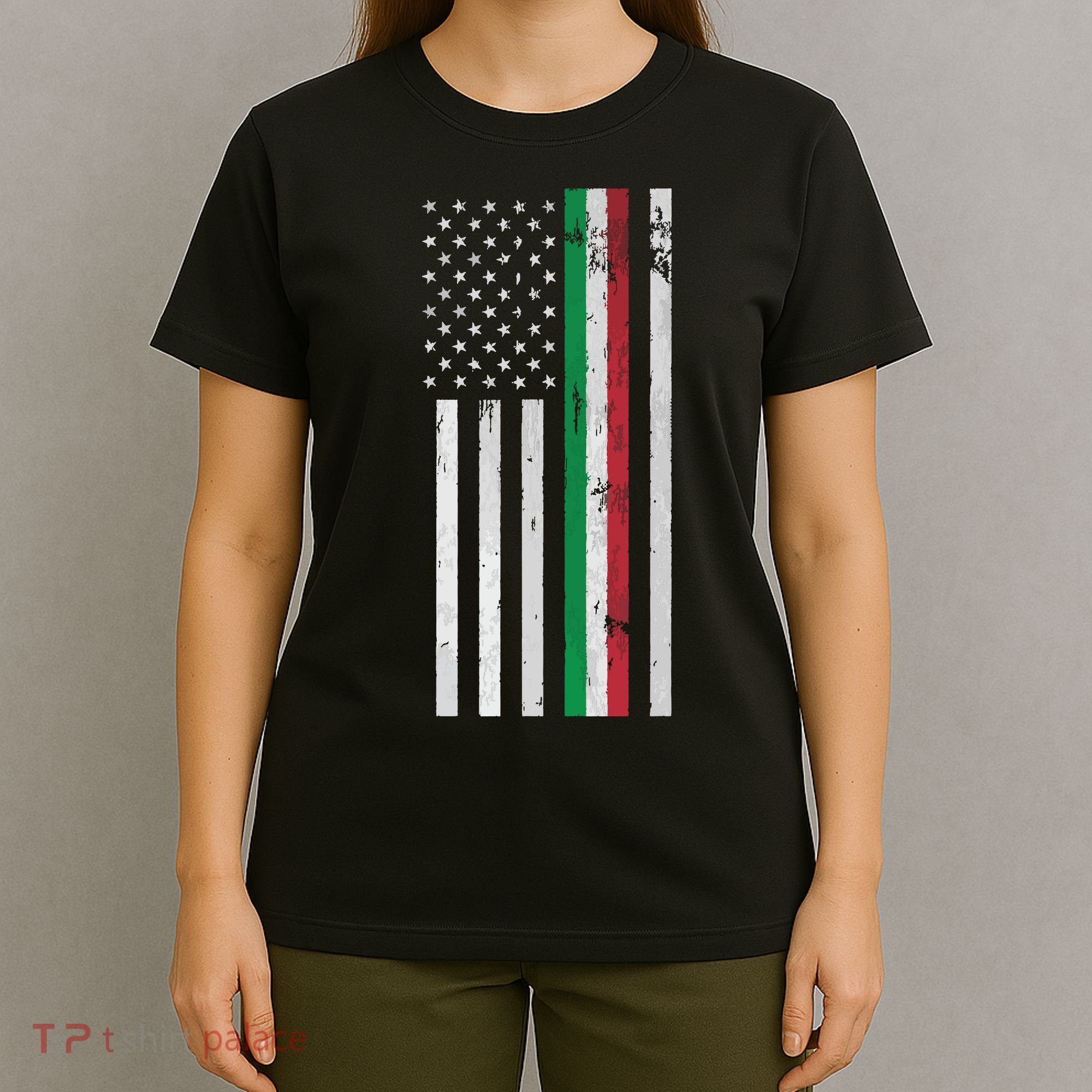 Italian American Flag Italian American Pride T-Shirt