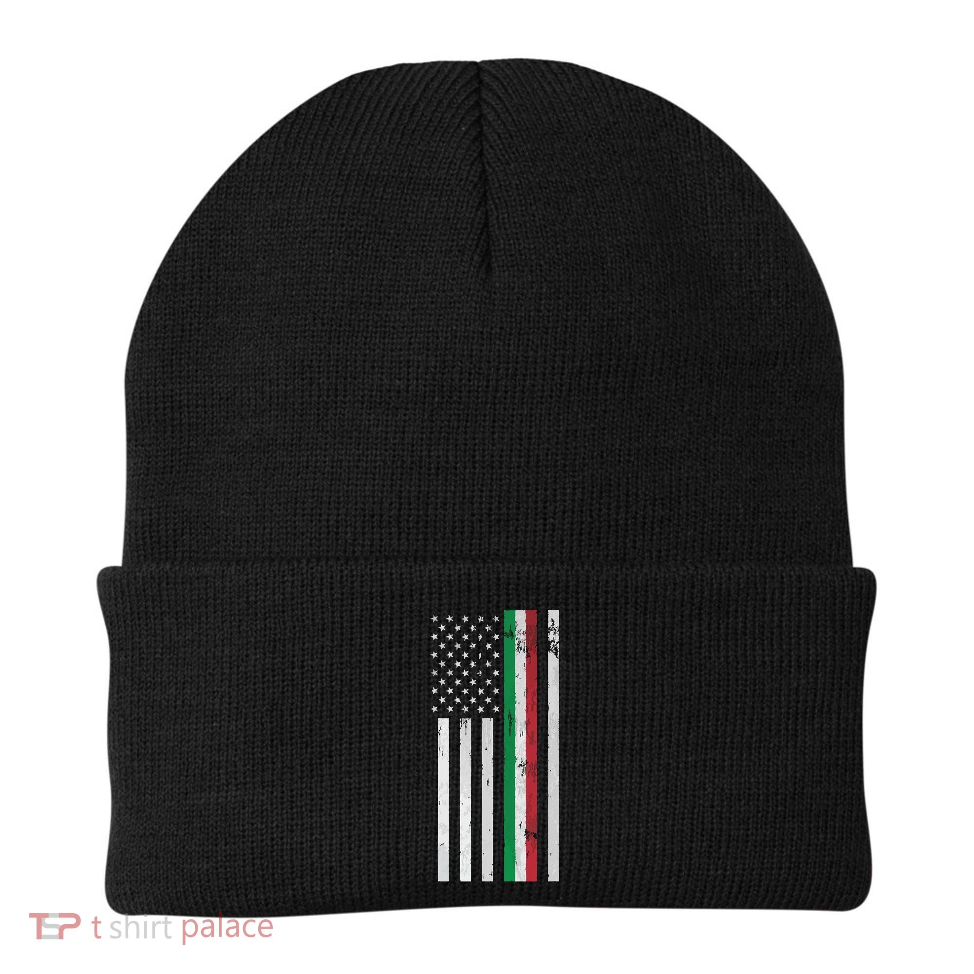Italian American Flag Italian American Pride Beanie
