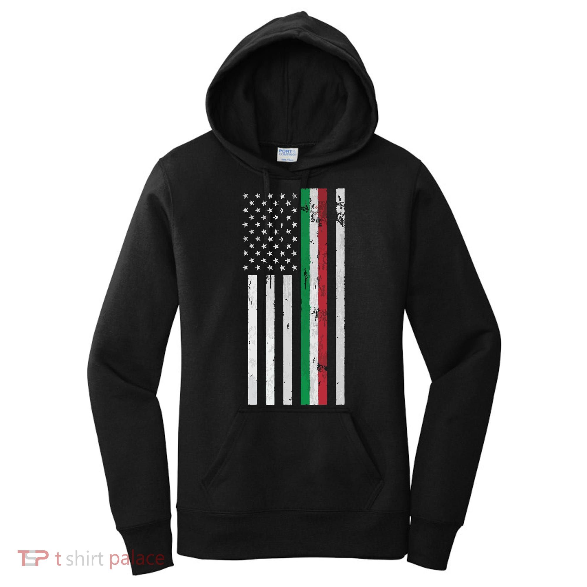 Italian American Flag Italian American Pride Women's Hoodie