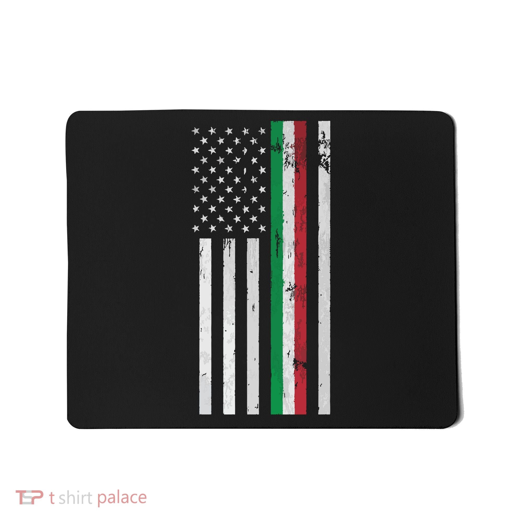Italian American Flag Italian American Pride Mousepad