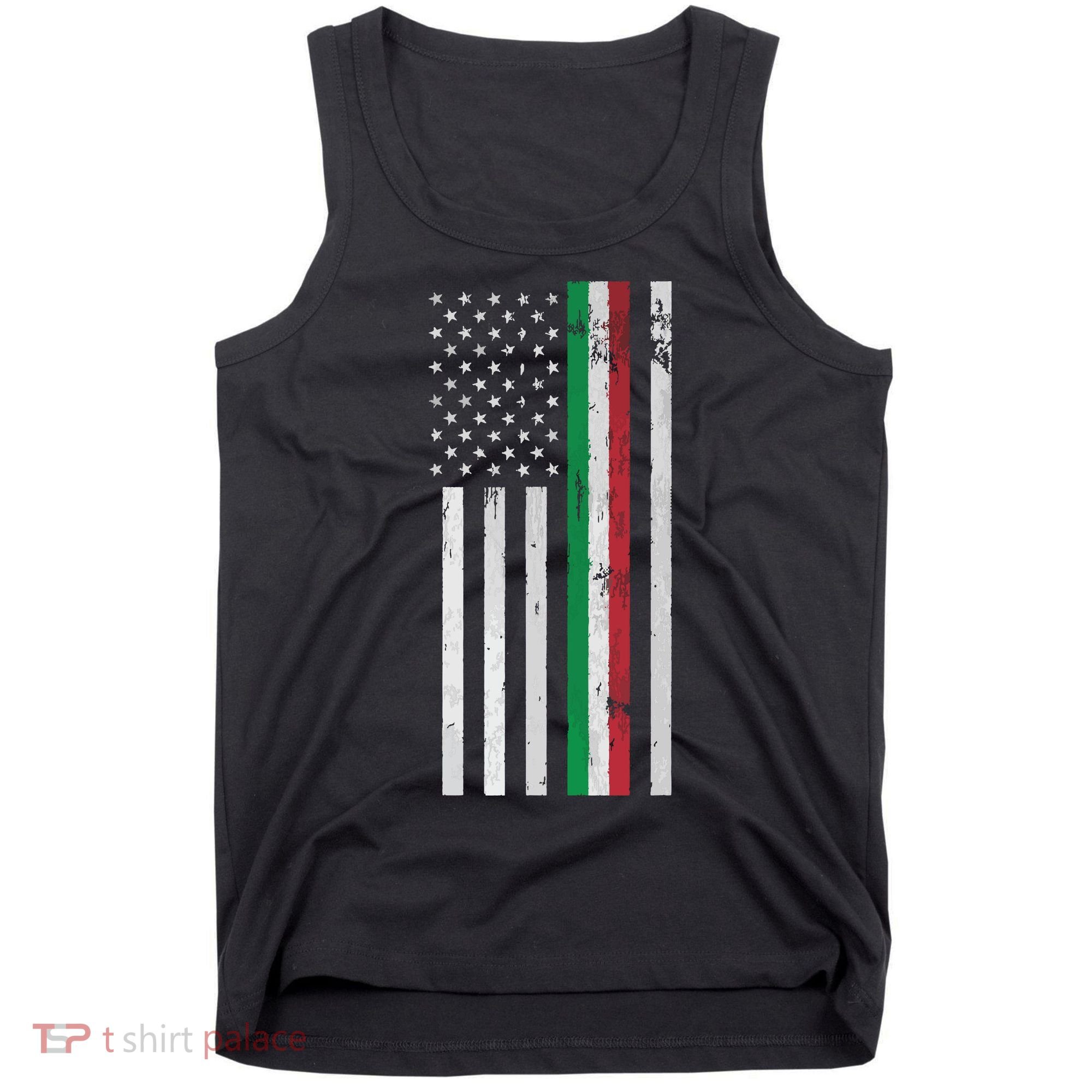 Italian American Flag Italian American Pride Tank Top