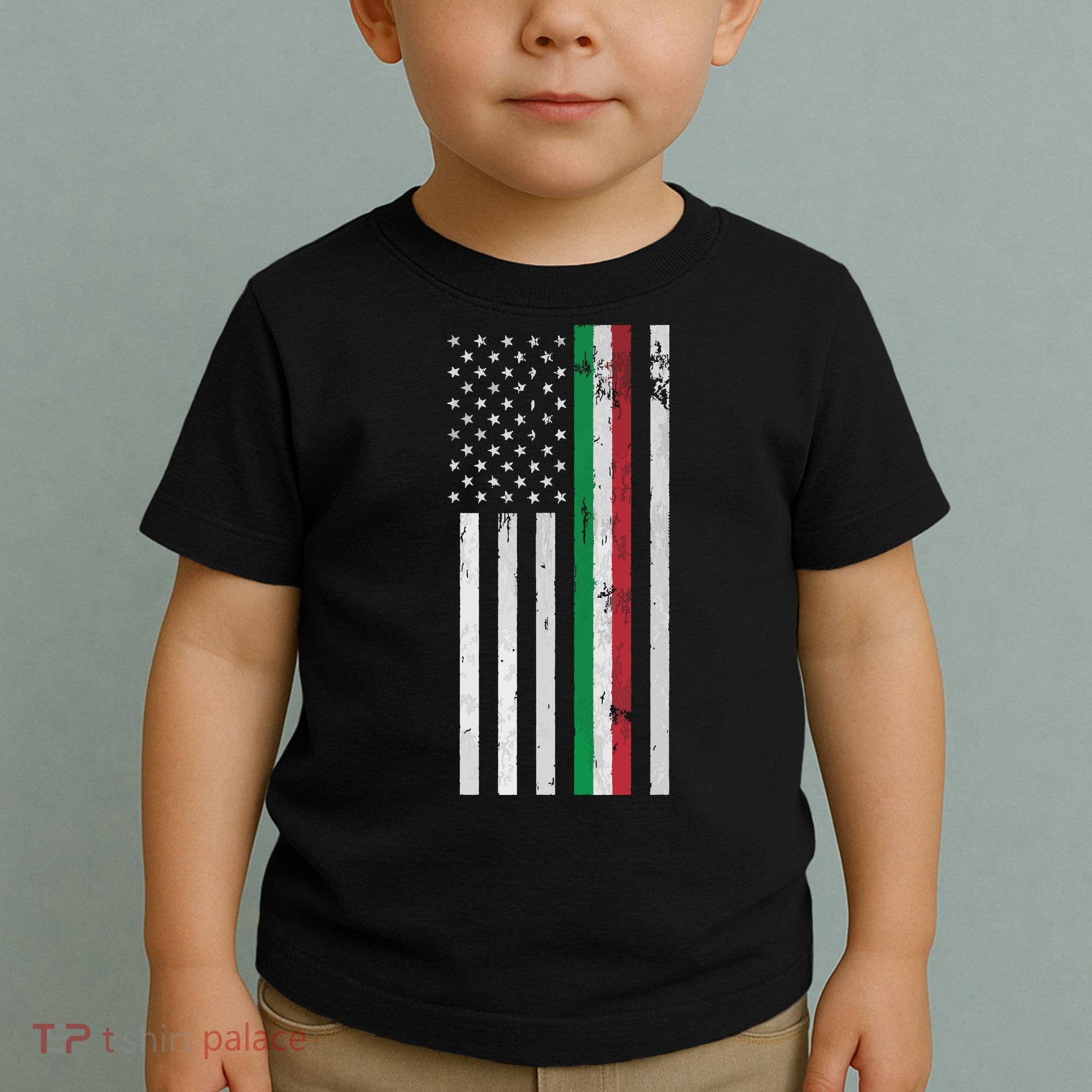 Italian American Flag Italian American Pride Toddler T-Shirt