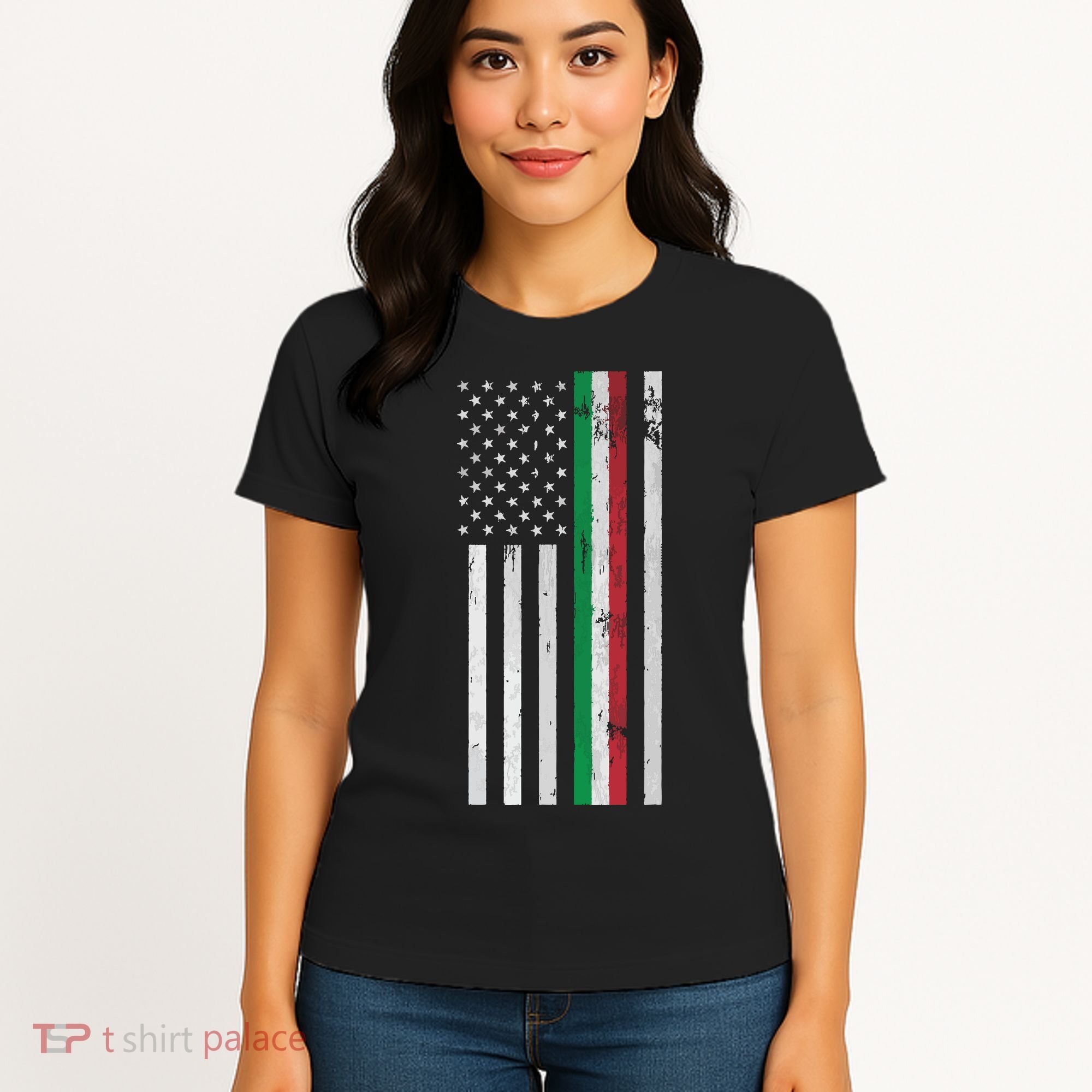 Italian American Flag Italian American Pride Women's T-Shirt