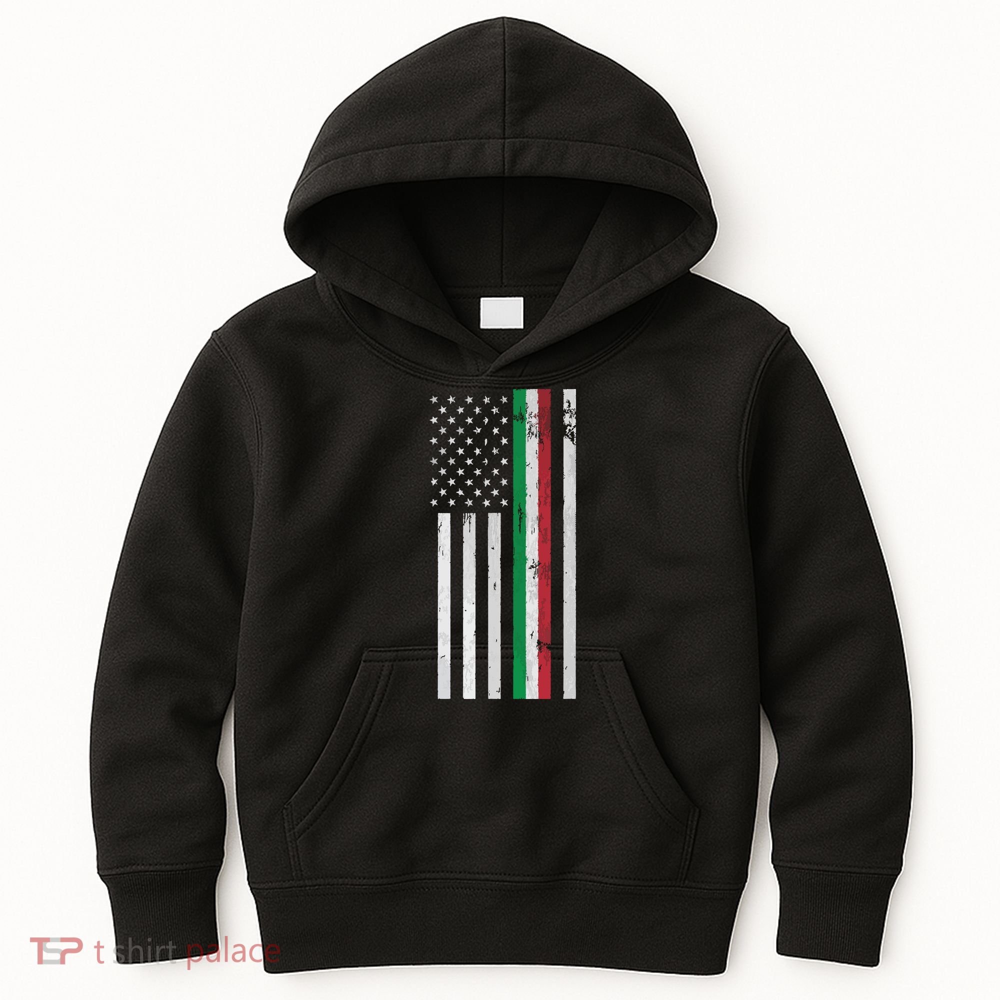 Italian American Flag Italian American Pride Kids Hoodie