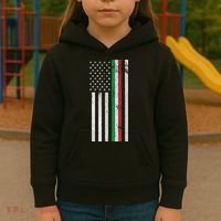Italian American Flag Italian American Pride Kids Hoodie thumb 3