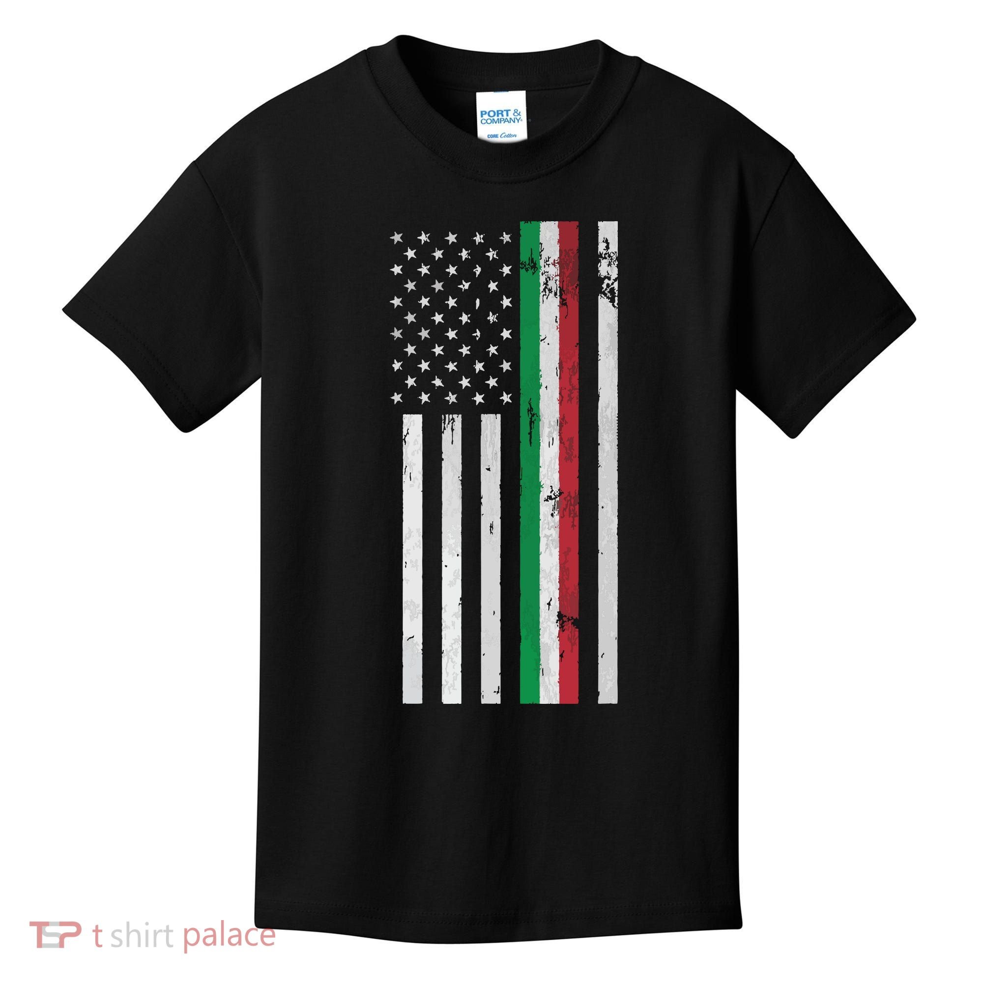 Italian American Flag Italian American Pride Kids T-Shirt