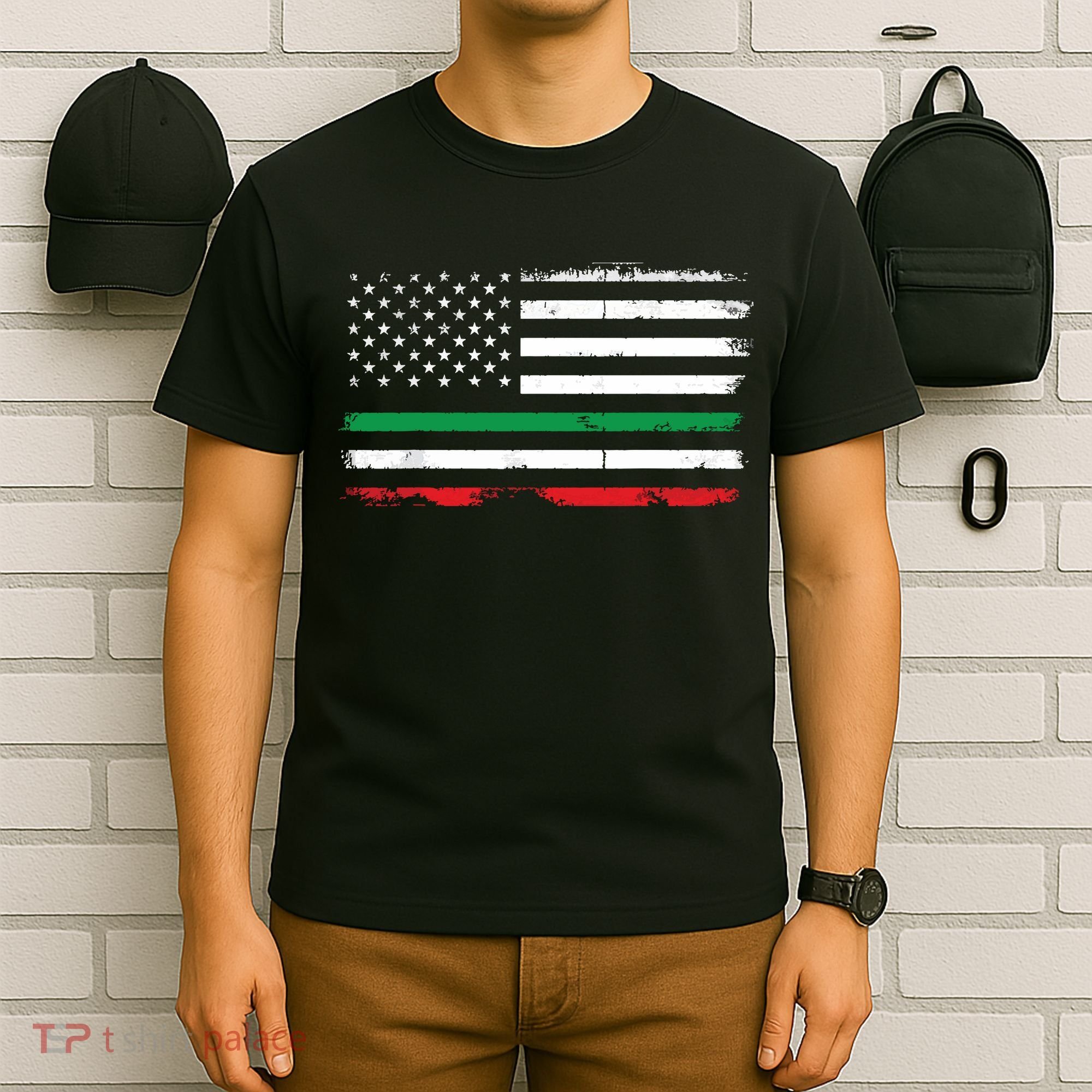 Italian American Flag Italy Flag T-Shirt