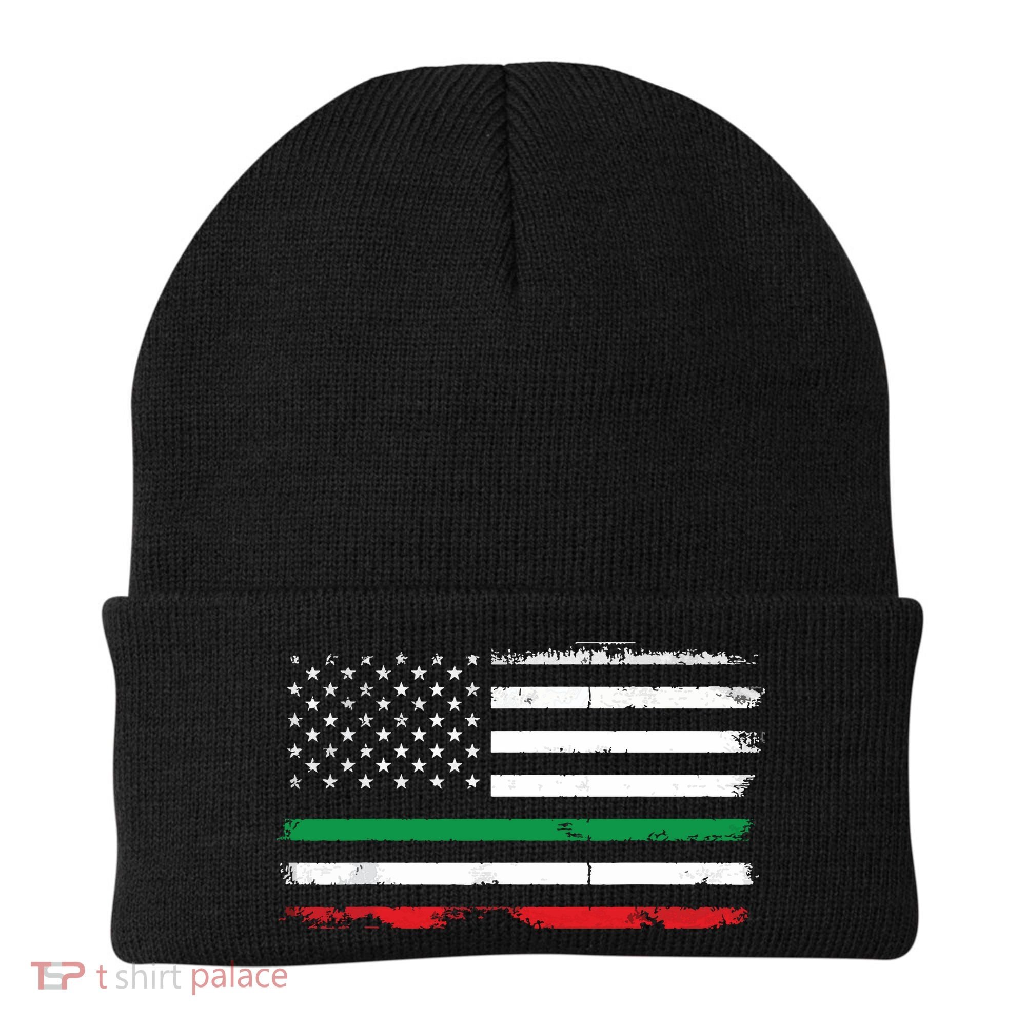 Italian American Flag Italy Flag Beanie