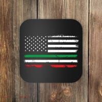 Italian American Flag Italy Flag Coaster thumb 0