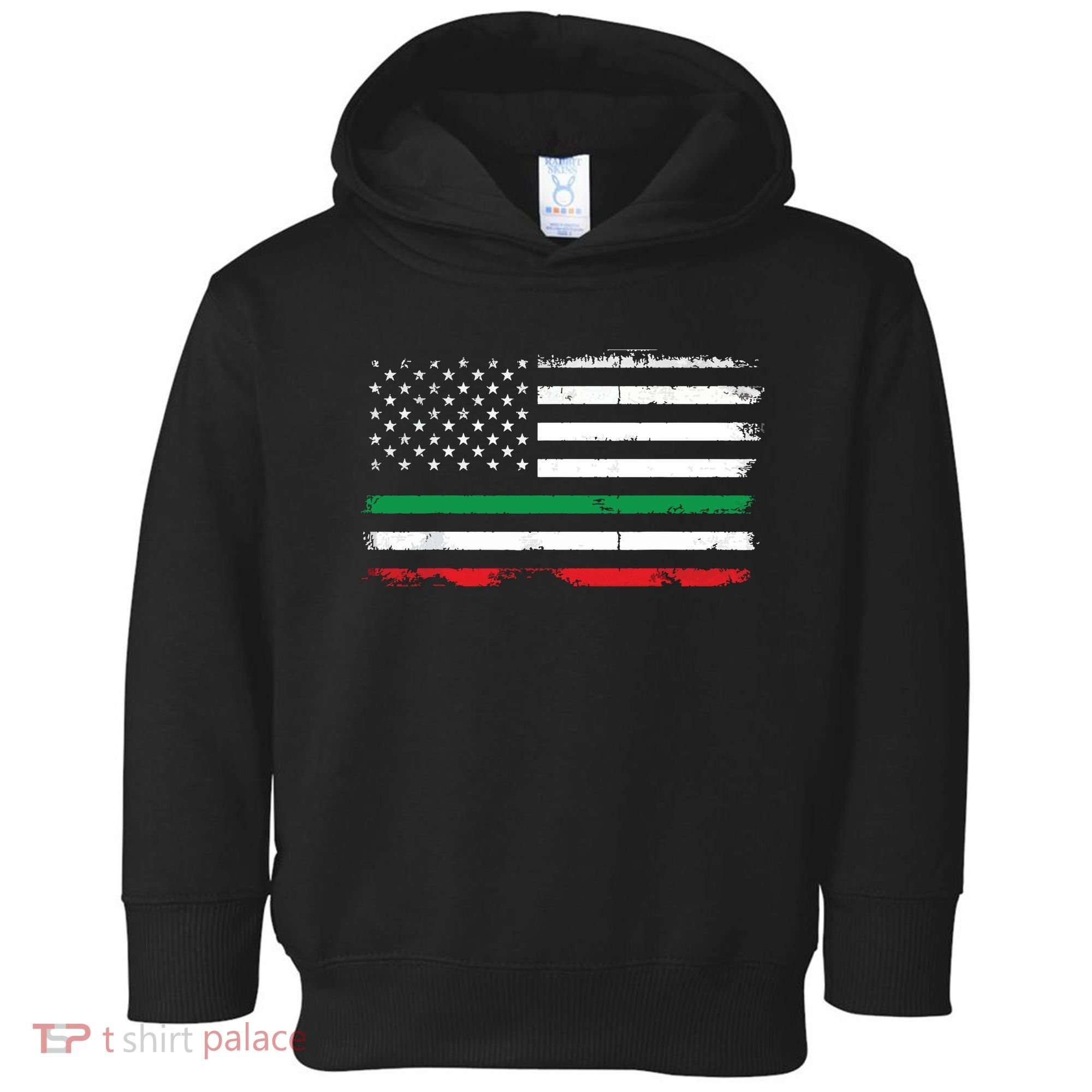 Italian American Flag Italy Flag Toddler Hoodie