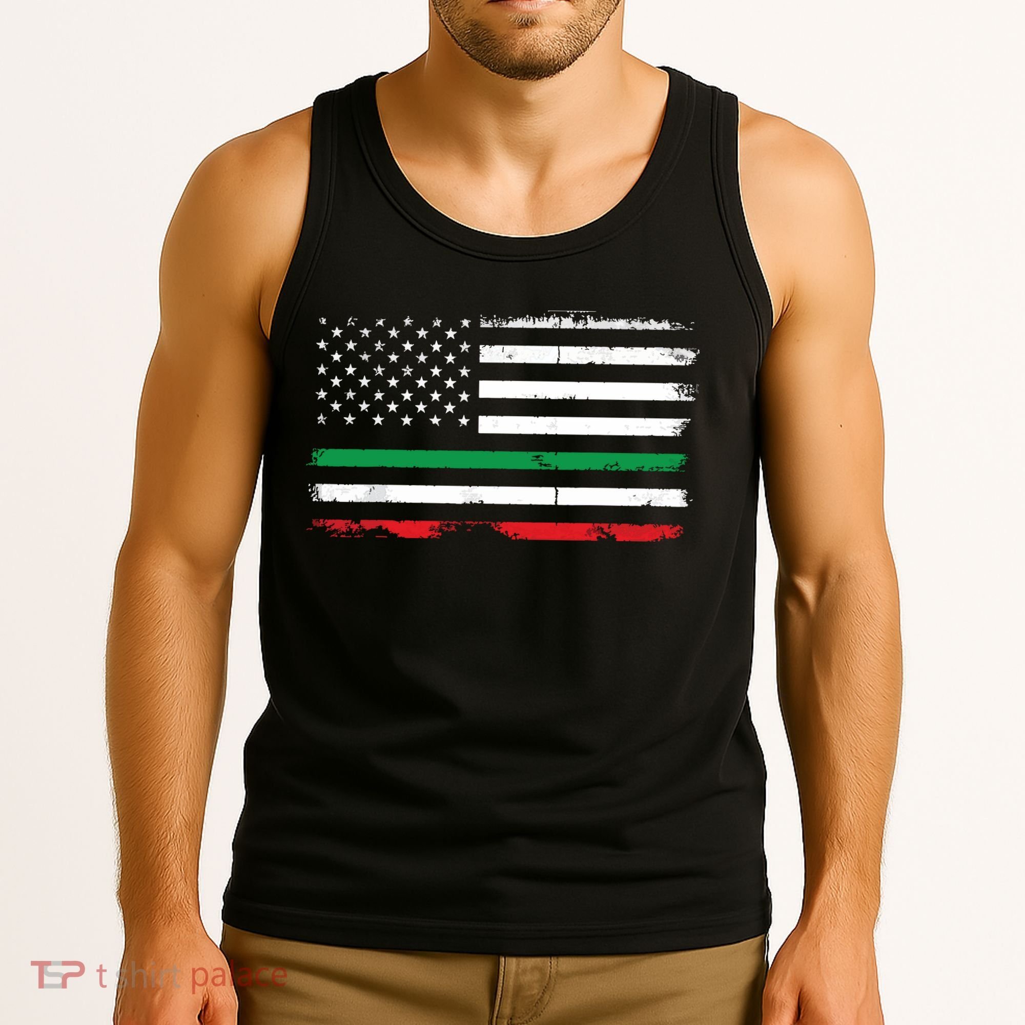 Italian American Flag Italy Flag Tank Top