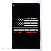 Italian American Flag Italy Flag Golf Towel thumb 0