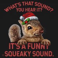ItS A Funny Squeaky Sound Christmas Squirrel Visor thumb 3