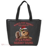ItS A Funny Squeaky Sound Christmas Squirrel Tote Bag thumb 0
