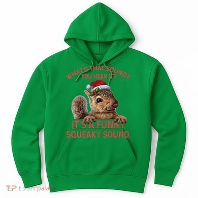 ItS A Funny Squeaky Sound Christmas Squirrel Hoodie