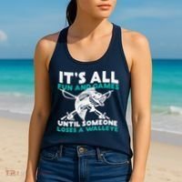 ItS All Fun And Games Until Someone Loses A Walleye Women's Tank Top thumb 2