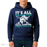 ItS All Fun And Games Until Someone Loses A Walleye Kids Hoodie thumb 4