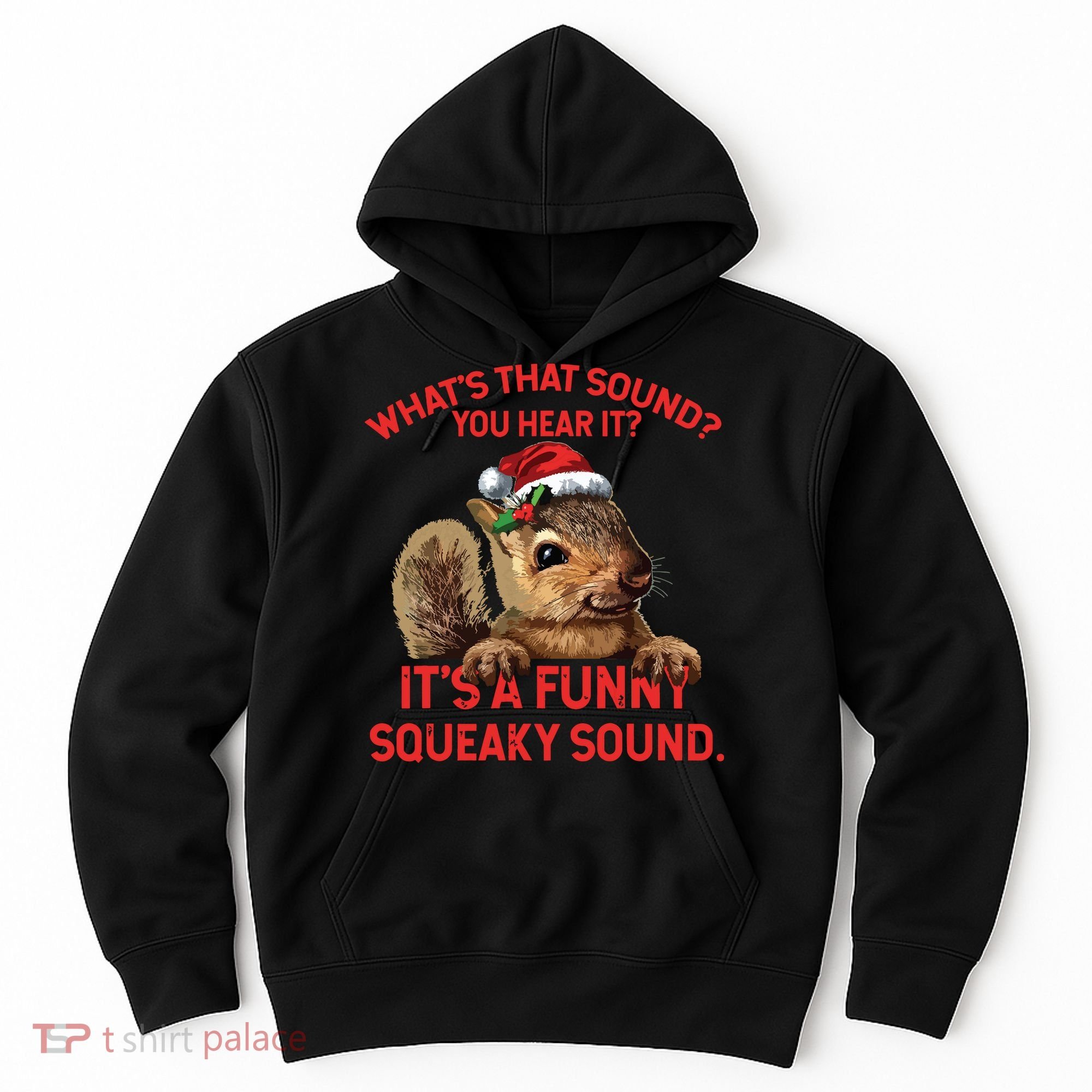 Its A Funny Squeaky Sound Christmas Squirrel Hoodie