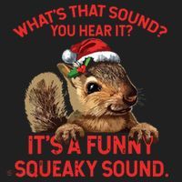 Its A Funny Squeaky Sound Christmas Squirrel Hat thumb 2