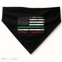 Italian American Flag Italy Flag USA-Made Doggie Bandana thumb 0