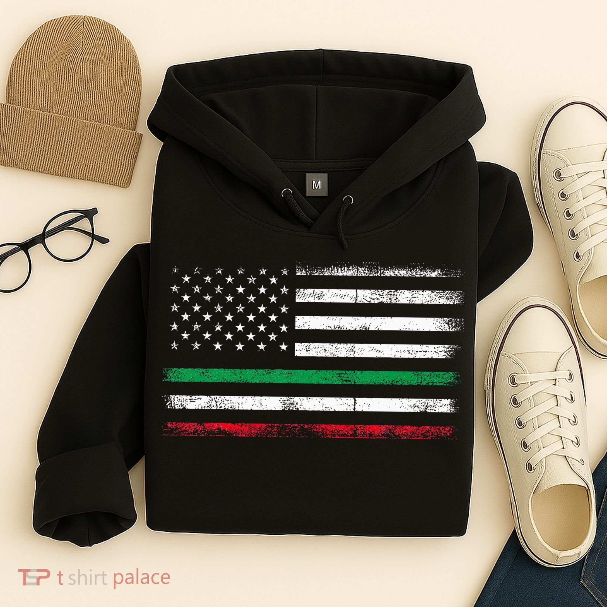 Italian American Flag Italy Flag Hoodie