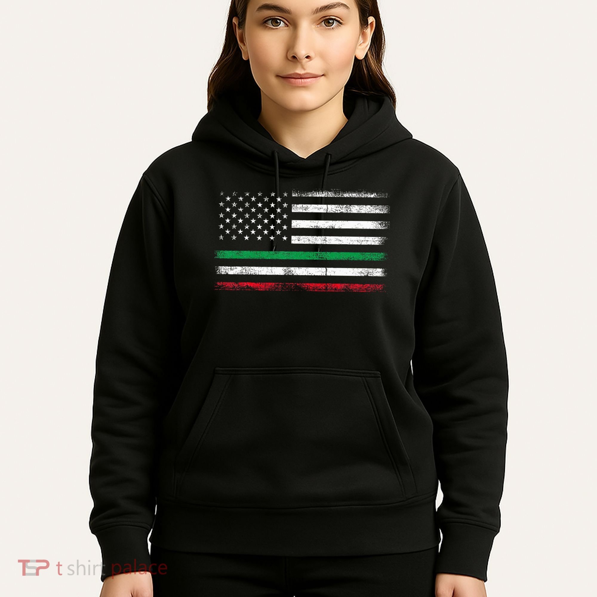 Italian American Flag Italy Flag Hoodie