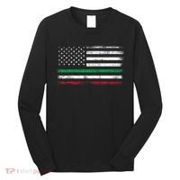 Italian American Flag Italy Flag Long Sleeve Shirt thumb 0