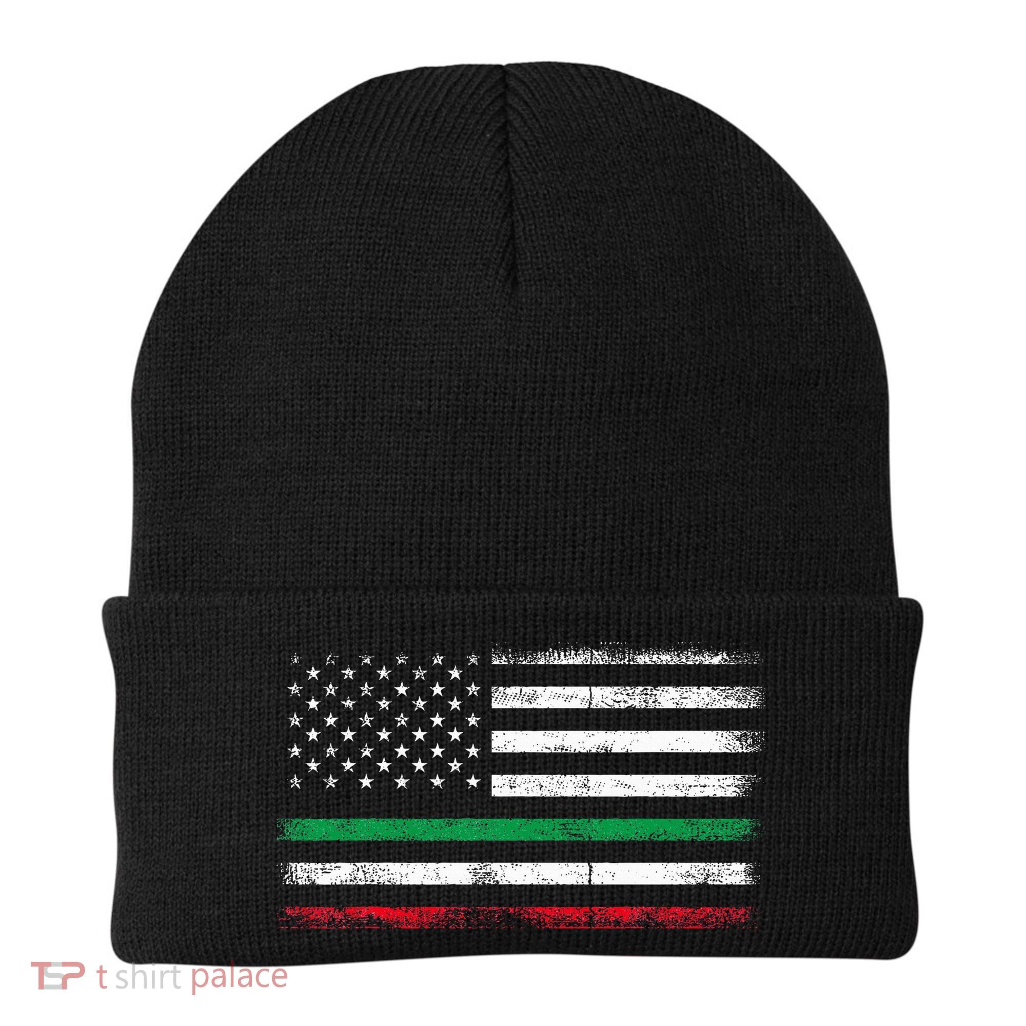 Italian American Flag Italy Flag Beanie