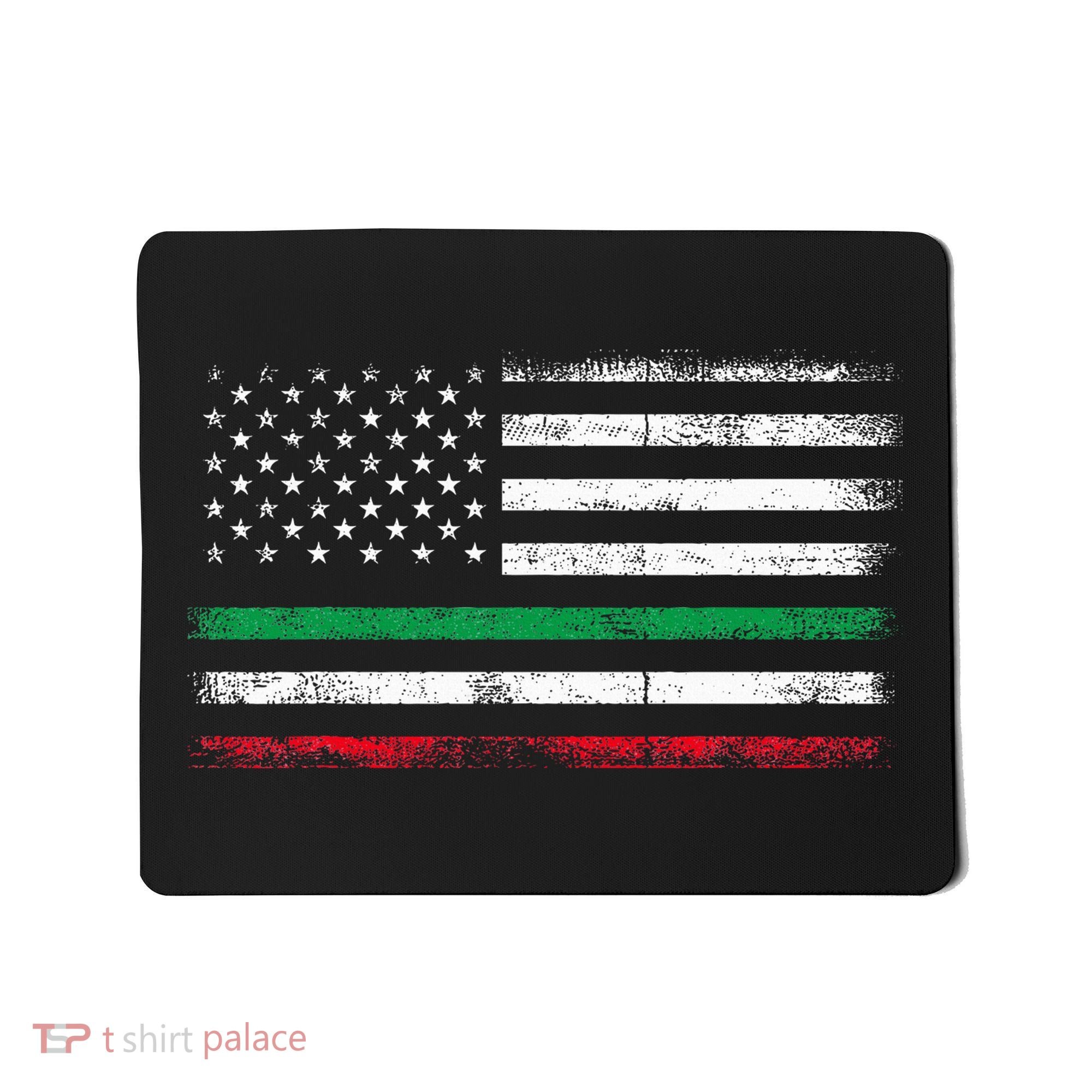 Italian American Flag Italy Flag Mousepad