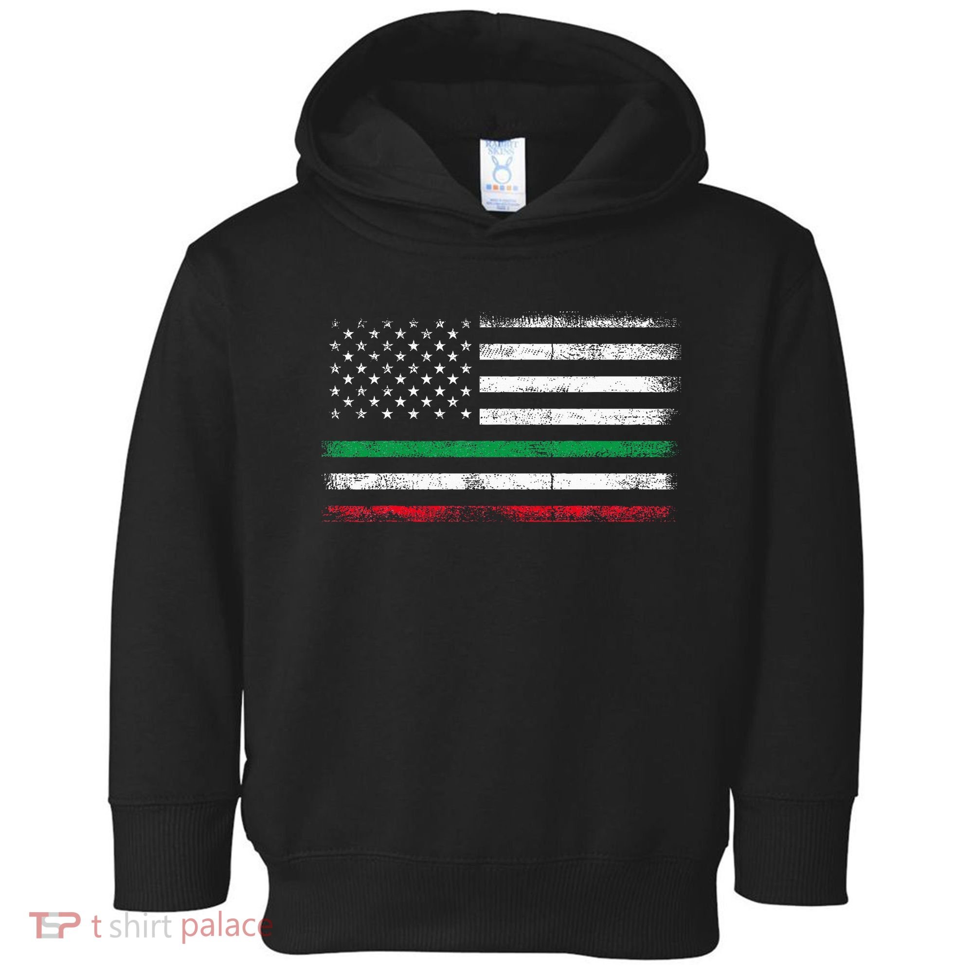 Italian American Flag Italy Flag Toddler Hoodie