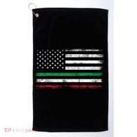 Italian American Flag Italy Flag Golf Towel thumb 0