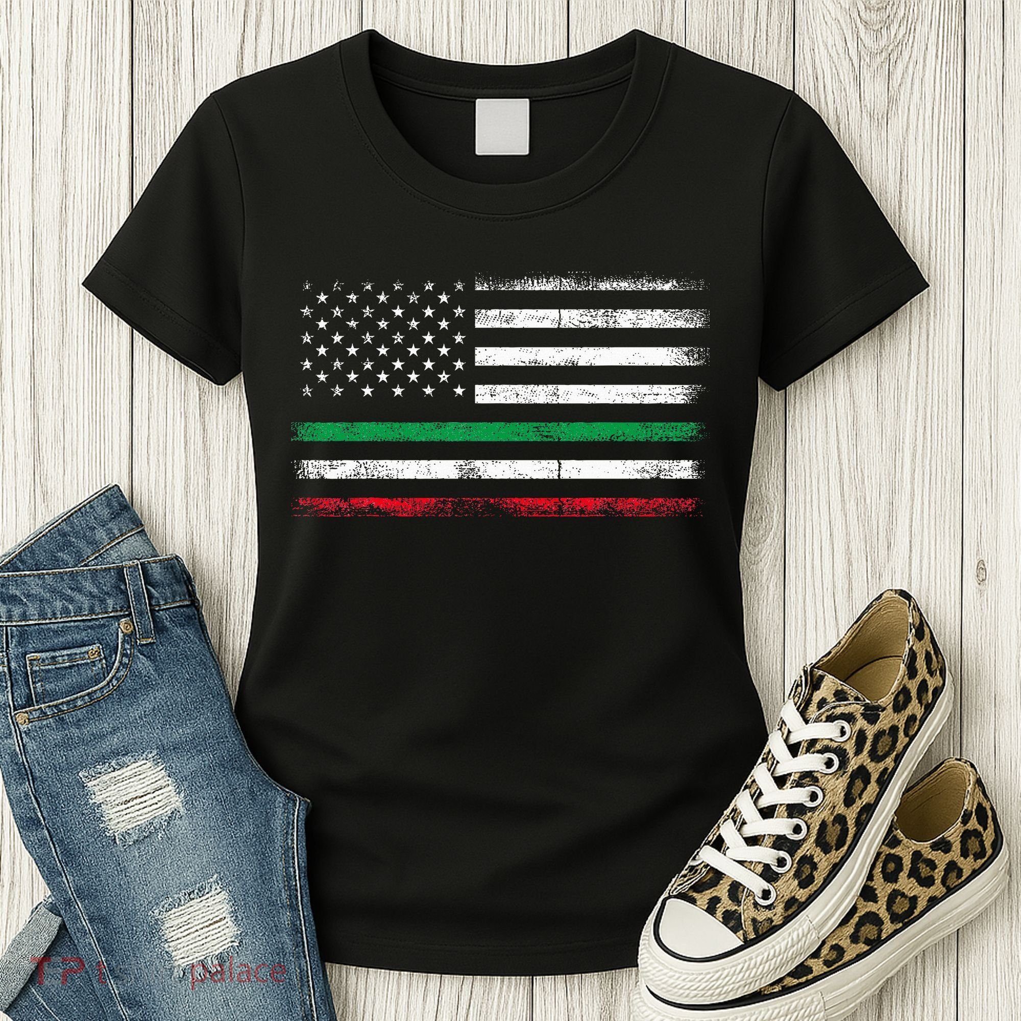 Italian American Flag Italy Flag Women's T-Shirt