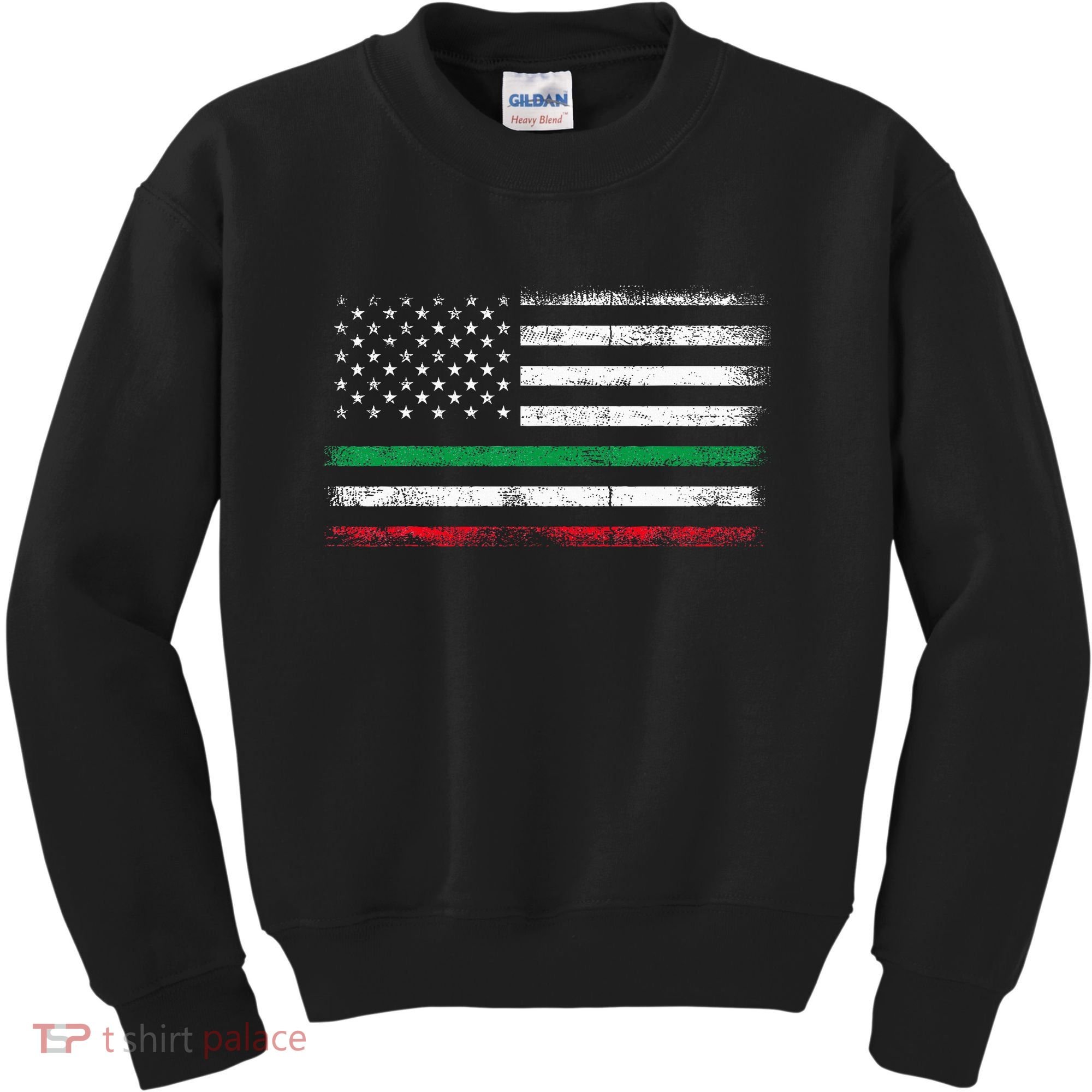 Italian American Flag Italy Flag Kids Sweatshirt